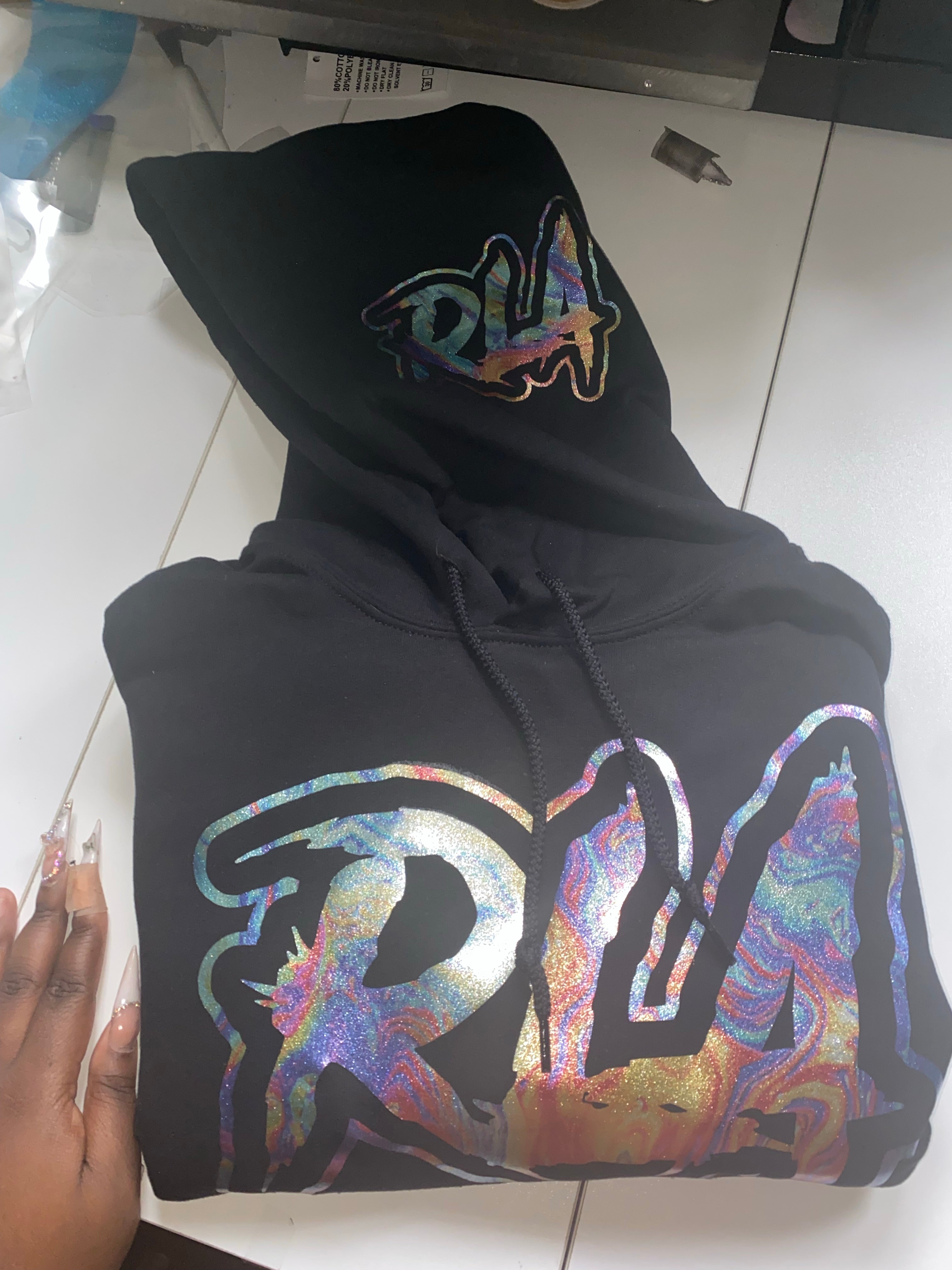 Mark on the world “Rainbow Copper” reflective hoodie - Raw Legacy Apparel